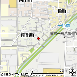 愛知県一宮市南出町27周辺の地図