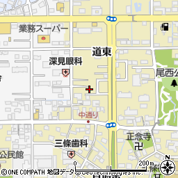 愛知県一宮市三条道東21周辺の地図