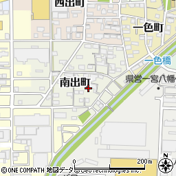 愛知県一宮市南出町33周辺の地図
