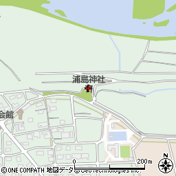 浦島神社周辺の地図