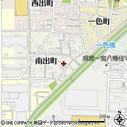 愛知県一宮市南出町25周辺の地図