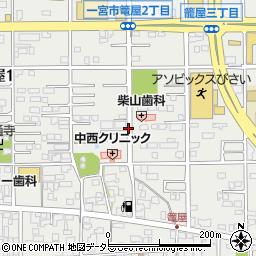 篭屋保育園東周辺の地図