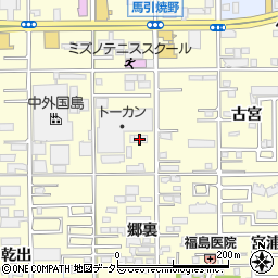 愛知県一宮市大和町馬引焼野102周辺の地図