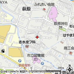 静岡県御殿場市萩原134周辺の地図
