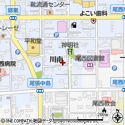 愛知県一宮市小信中島（川南）周辺の地図