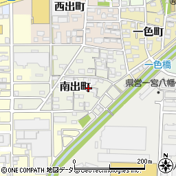 愛知県一宮市南出町41周辺の地図