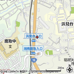 神奈川県横須賀市追浜町周辺の地図