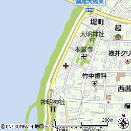 愛知県一宮市起堤町151周辺の地図