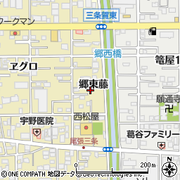 愛知県一宮市三条郷東藤周辺の地図