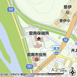 島根県雲南合同庁舎　雲南保健所周辺の地図