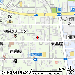 愛知県一宮市起東茜屋50周辺の地図