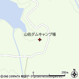 山佐ダムキャンプ場周辺の地図