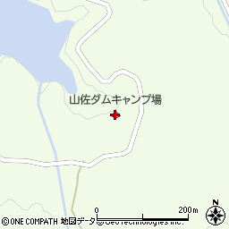 山佐ダムキャンプ場周辺の地図