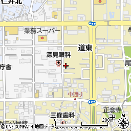 愛知県一宮市三条道東18周辺の地図