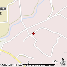 岐阜県恵那市明智町東山町周辺の地図