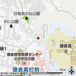 神奈川県鎌倉市津486周辺の地図