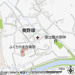 京都府福知山市奥野部205周辺の地図