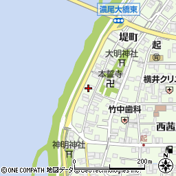 愛知県一宮市起堤町144周辺の地図
