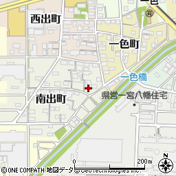 愛知県一宮市南出町18周辺の地図