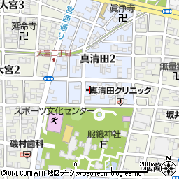 グランプラス真清周辺の地図