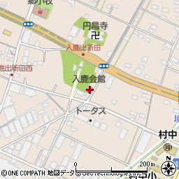 入鹿会館周辺の地図