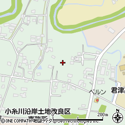 千葉県君津市上周辺の地図