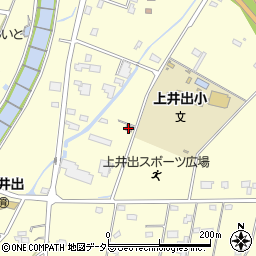 上井出４町内公民館周辺の地図
