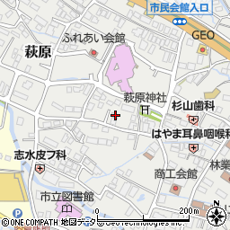 静岡県御殿場市萩原155周辺の地図