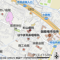 静岡県御殿場市萩原500-1周辺の地図