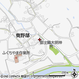 京都府福知山市奥野部206周辺の地図