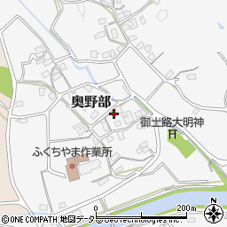 京都府福知山市奥野部201周辺の地図