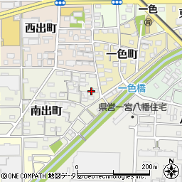 愛知県一宮市南出町12周辺の地図