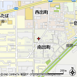 愛知県一宮市南出町76周辺の地図