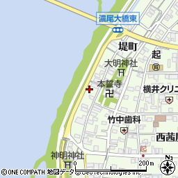 愛知県一宮市起堤町142周辺の地図