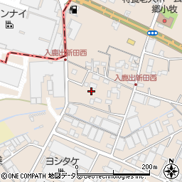 愛知県小牧市入鹿出新田周辺の地図