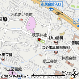 静岡県御殿場市萩原163周辺の地図