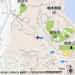 神奈川県横須賀市浦郷町2丁目周辺の地図