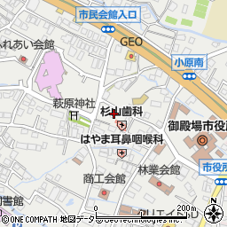 静岡県御殿場市萩原500-3周辺の地図