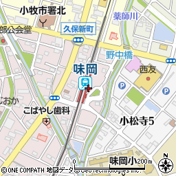 味岡駅周辺の地図