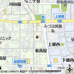 愛知県一宮市起東茜屋32周辺の地図