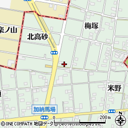 愛知県一宮市千秋町加納馬場梅塚156周辺の地図