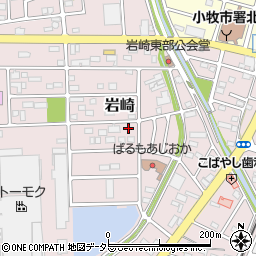 愛知県小牧市岩崎557周辺の地図