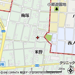 愛知県一宮市千秋町加納馬場梅塚136周辺の地図