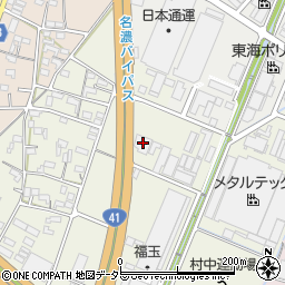 愛知県小牧市村中1368-1周辺の地図