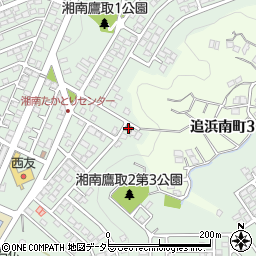 湘南鷹取自治会緑風会館周辺の地図