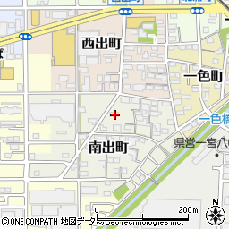 愛知県一宮市南出町64周辺の地図