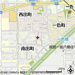 愛知県一宮市南出町34周辺の地図