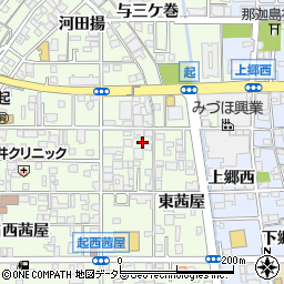 愛知県一宮市起東茜屋29周辺の地図