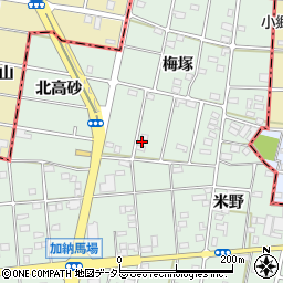 愛知県一宮市千秋町加納馬場梅塚152周辺の地図