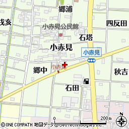 愛知県一宮市小赤見石田1周辺の地図